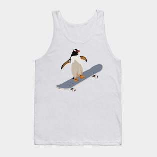 Skateboard Penguin Tank Top